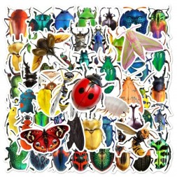 50 Autocollants insecte