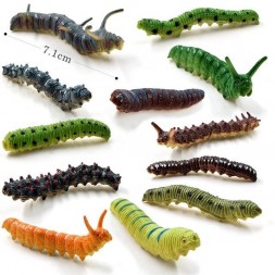 Figurines chenilles des papillons