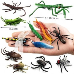 Figurines insectes et autres - 12 pièces