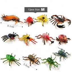 Figurines d'insectes et autres - 12 pièces